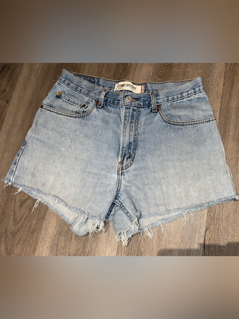Levi's Light Blue Denim Cutoff Shorts